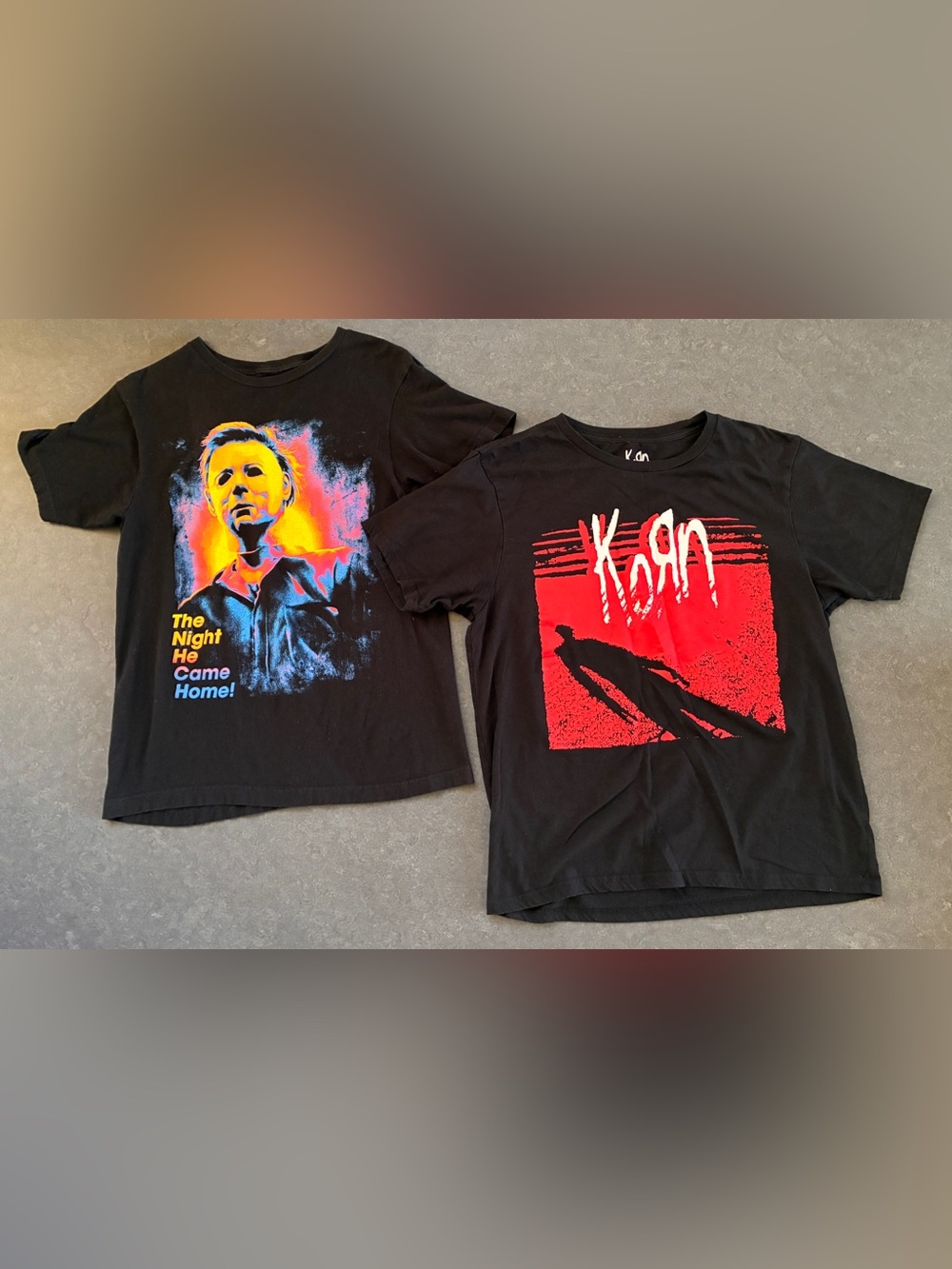 2 For 1 | Korn Black Shirt size L | Halloween Black Shirt size M |